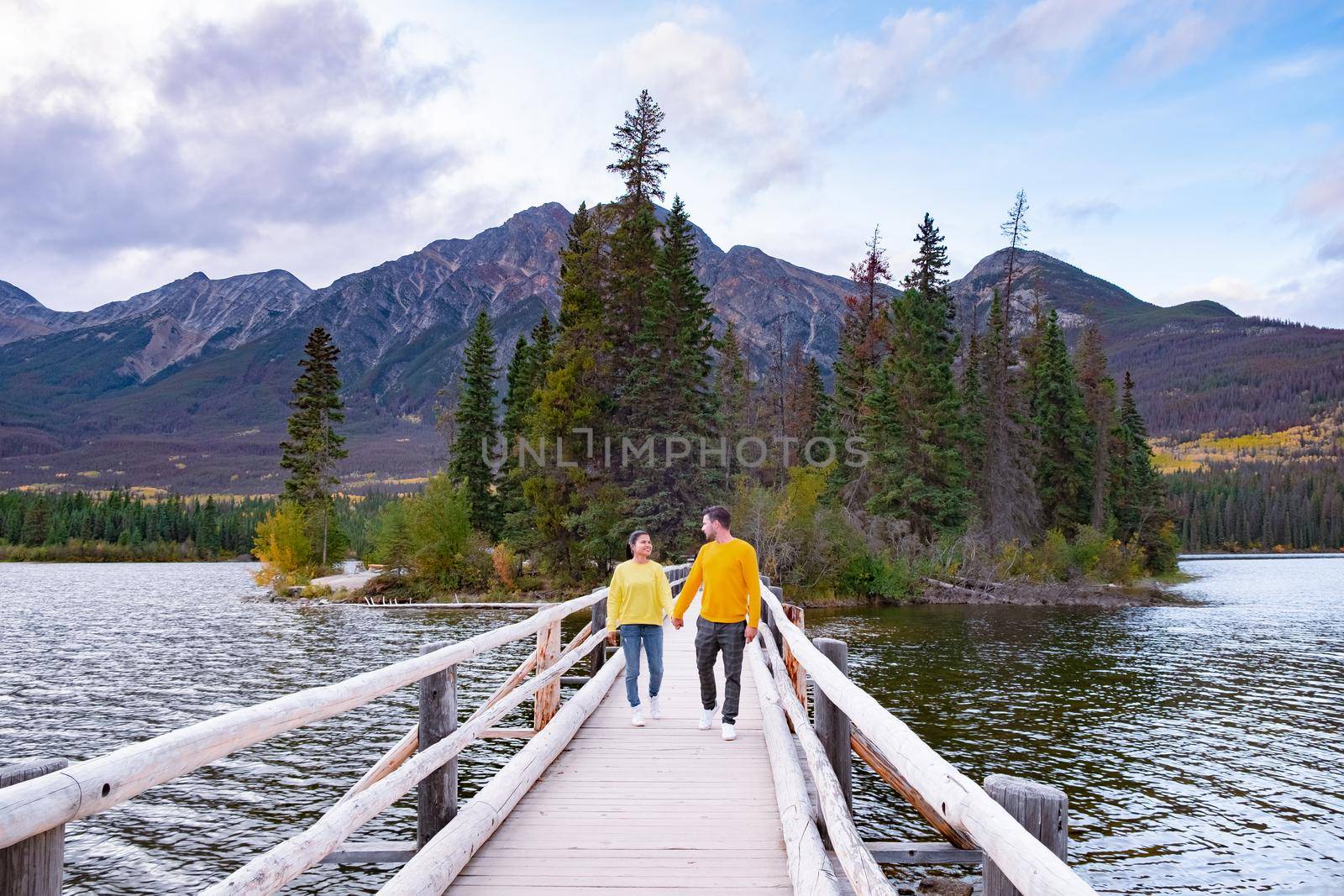 Pyramid Lake, Jasper National Park,Canadian Rocky Mountains Alberta, Canada by fokkebok