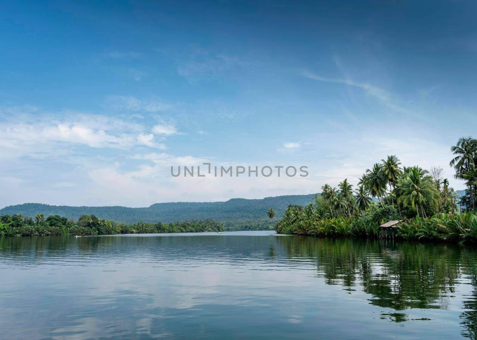 tatai river jungle nature scenic landscape in remote cardamom mountains cambodia