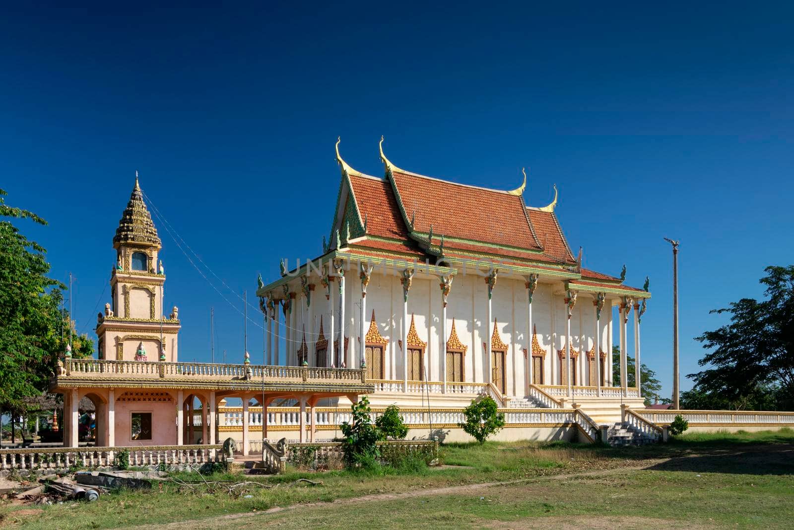 Wat Svay Andet Pagoda Kandal province near Phnom Penh Cambodia by jackmalipan