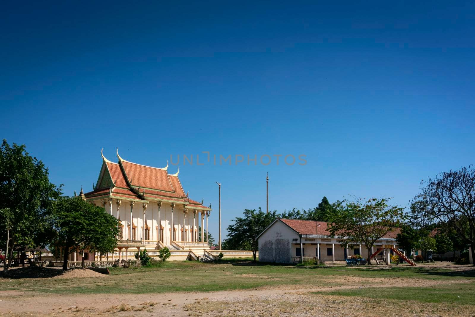 Wat Svay Andet Pagoda Kandal province near Phnom Penh Cambodia by jackmalipan