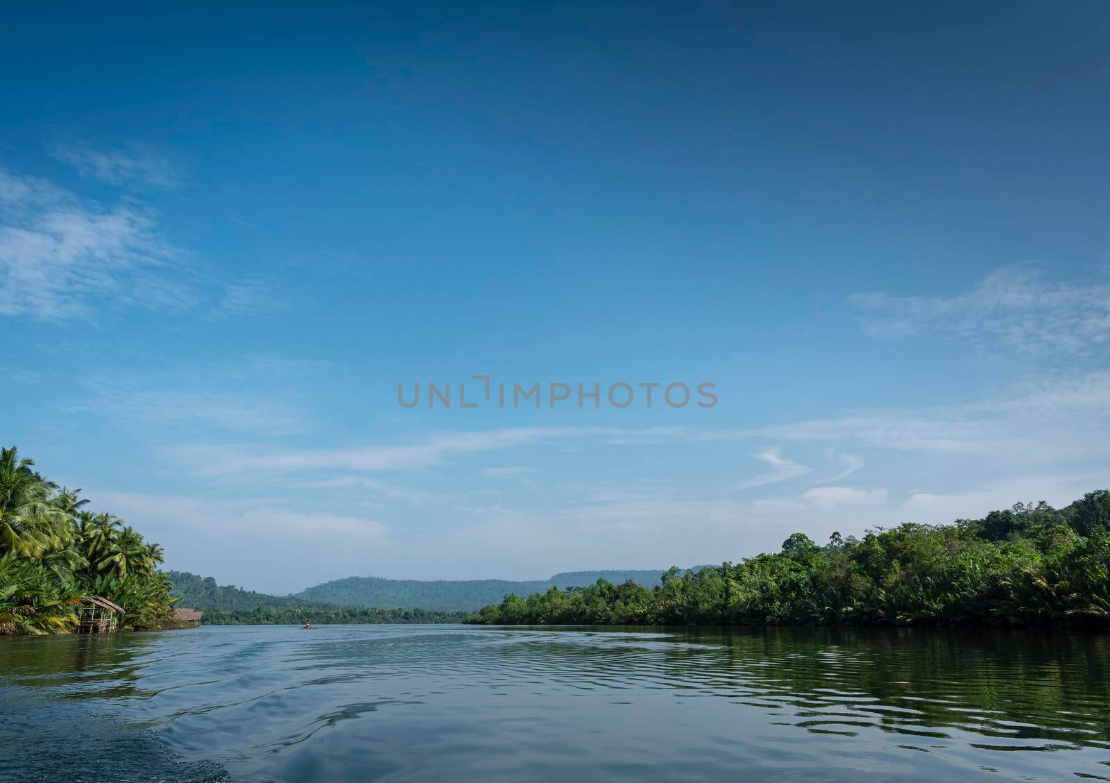 tatai river jungle nature scenic landscape in remote cardamom mountains cambodia