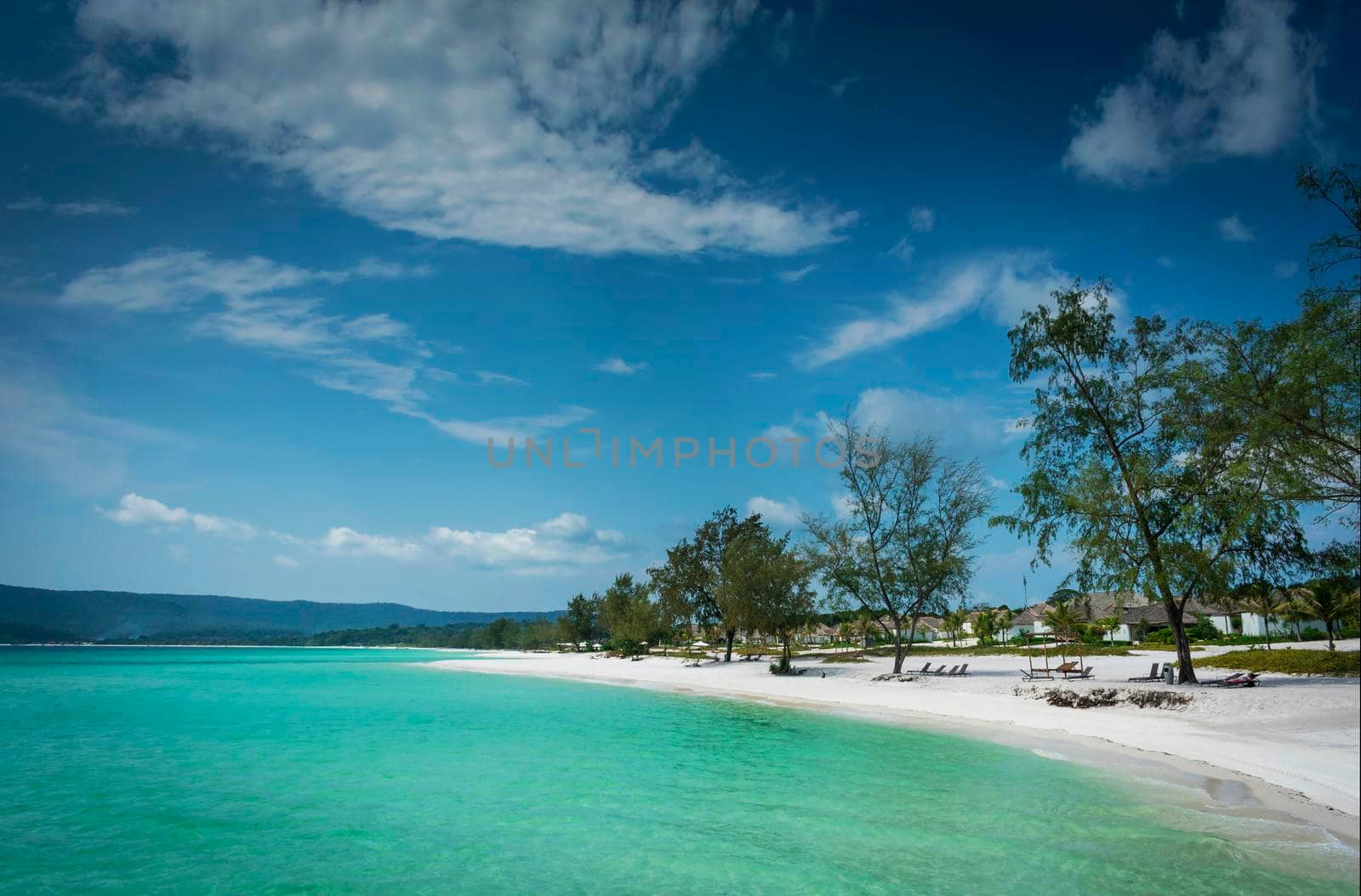 paradise beach in koh rong island near sihanoukville cambodia coast by jackmalipan