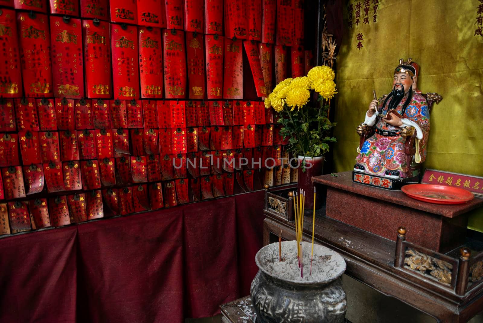 small chinese traditional shrine in a-ma temple macau china by jackmalipan