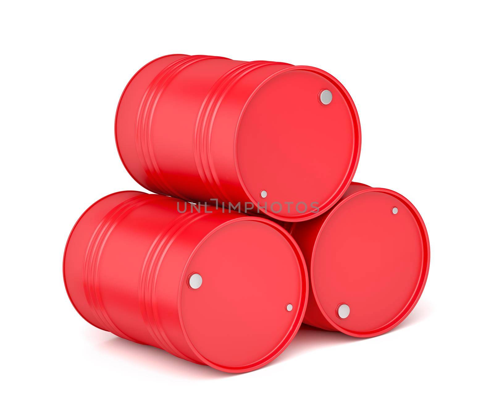 Red oil barrels by magraphics