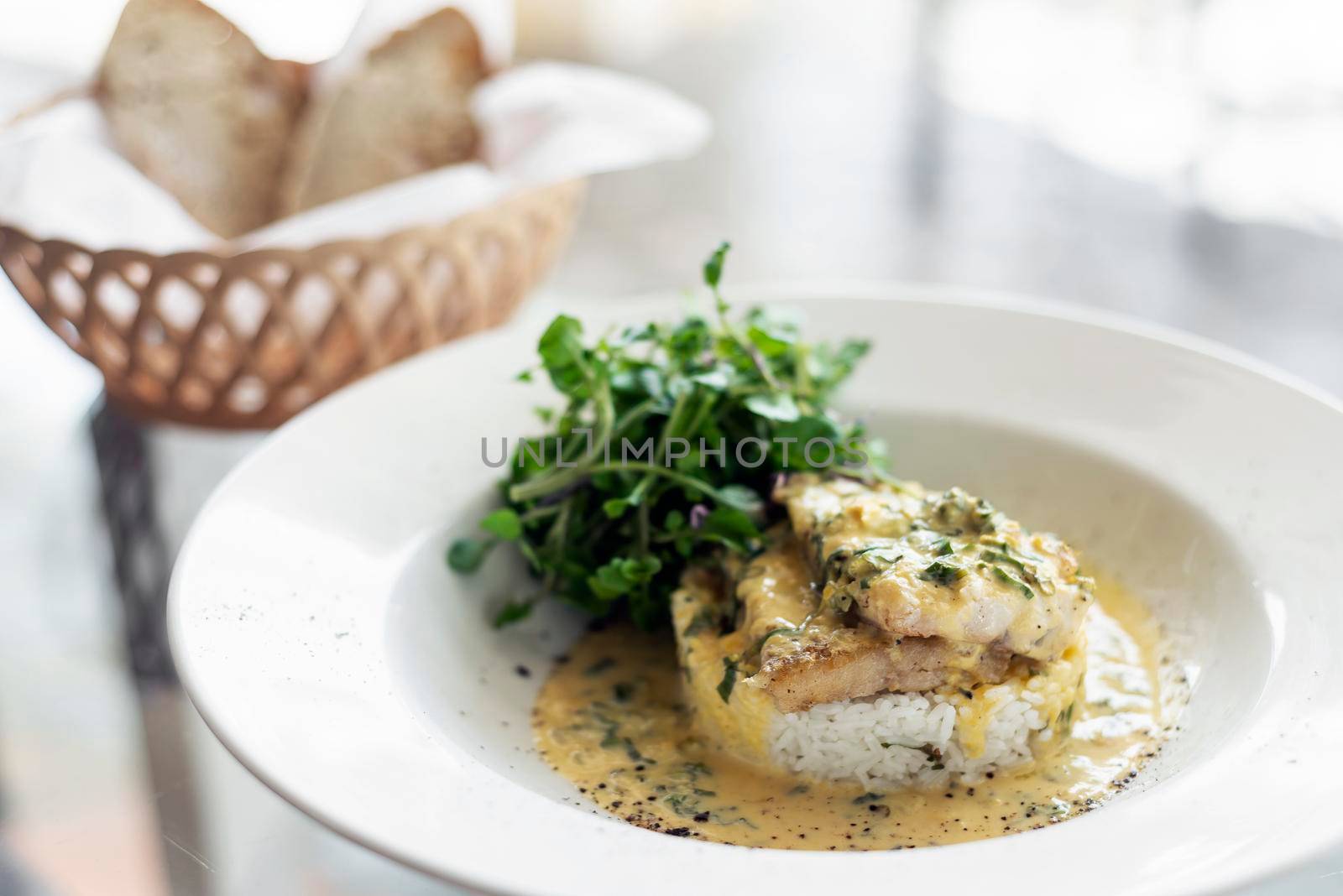 fish fillet in creamy mustard dill and lemon sauce meal by jackmalipan