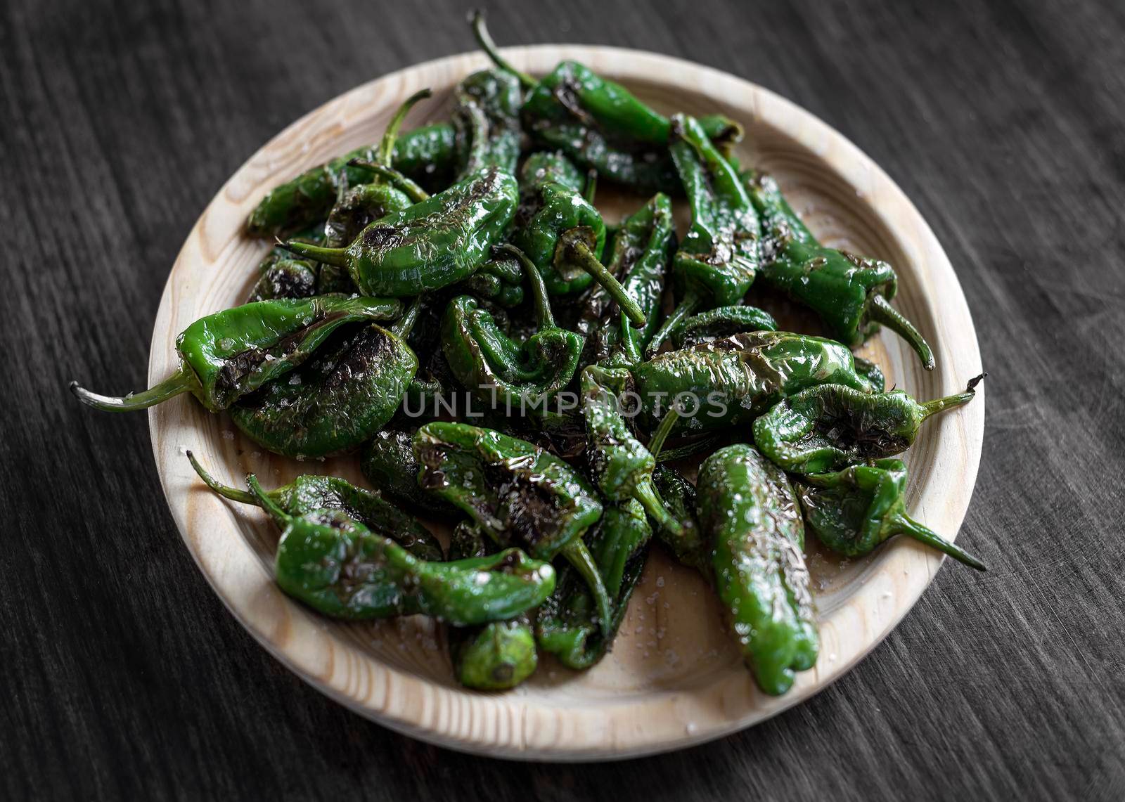 pimientos padron grilled spanish green chilli peppers tapas snack by jackmalipan