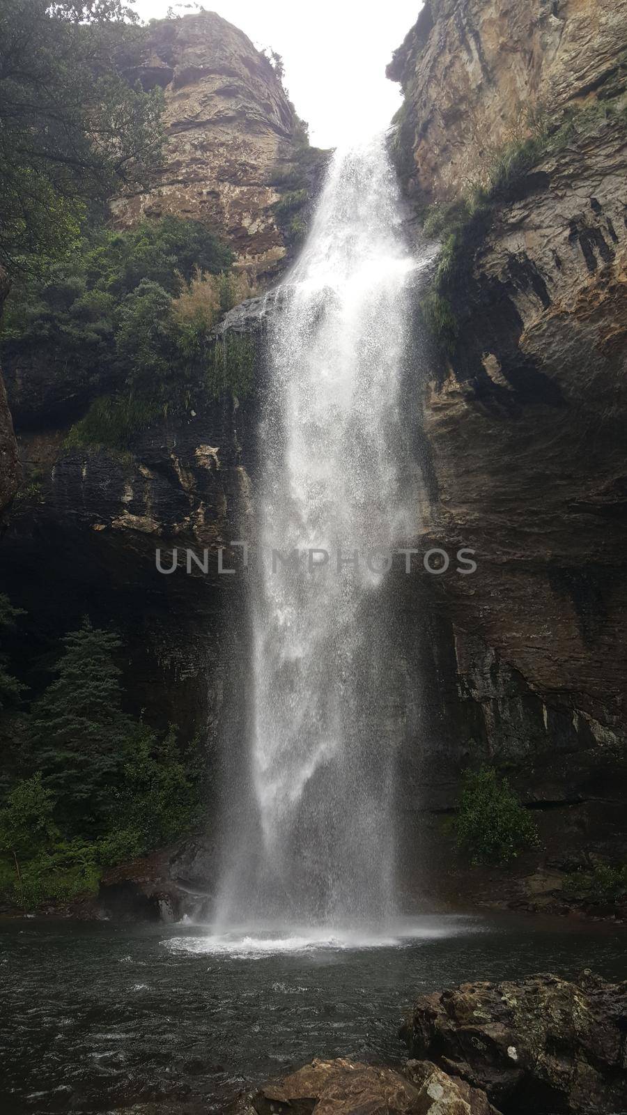 Waterfall at Royal Natal National Park  by traveltelly