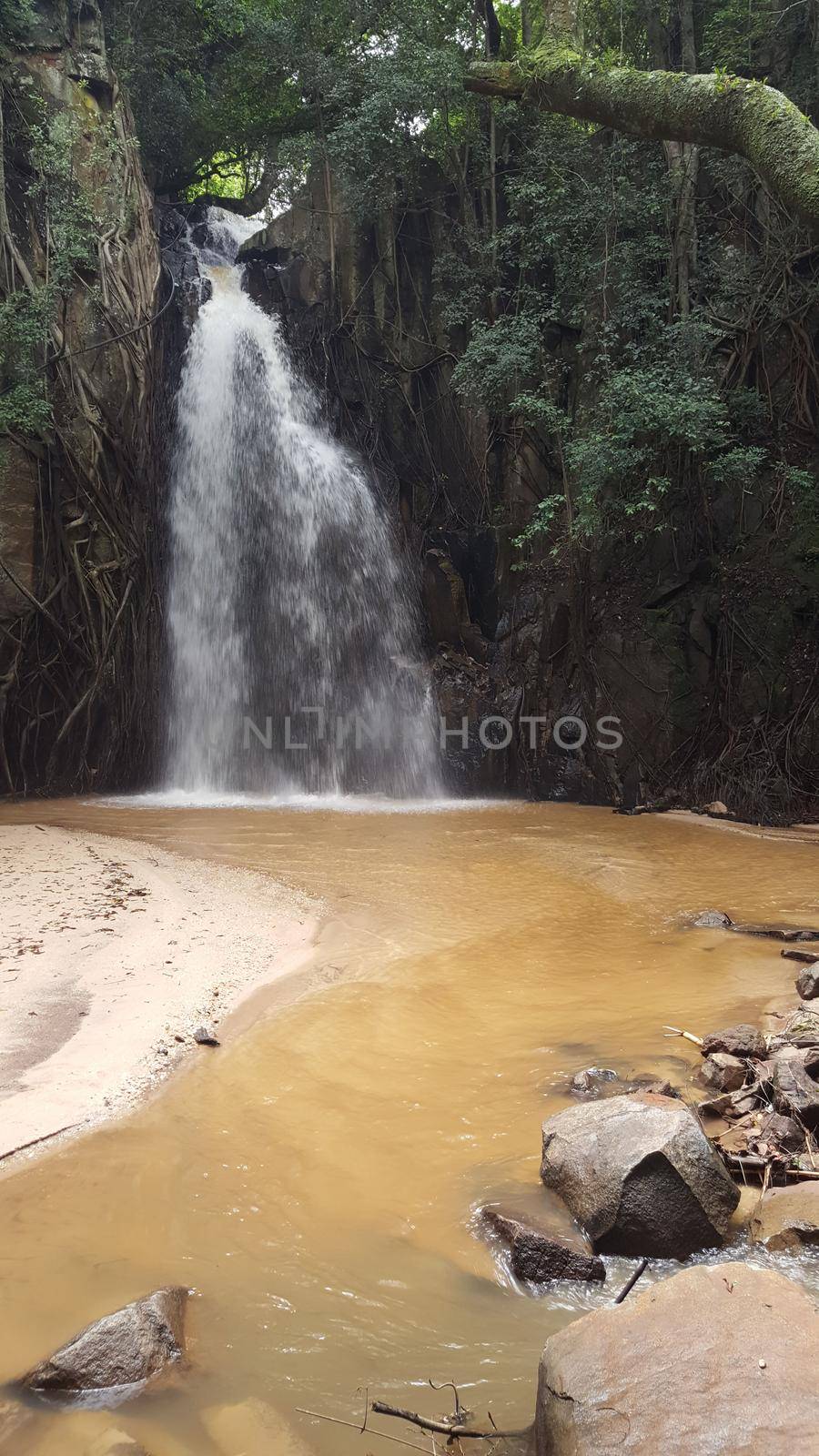 Nyachowa falls in Zimbabwe Africa by traveltelly