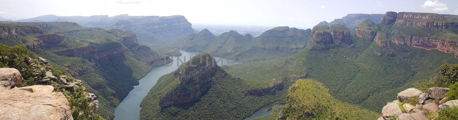 Blyde River Canyon panorama  by traveltelly