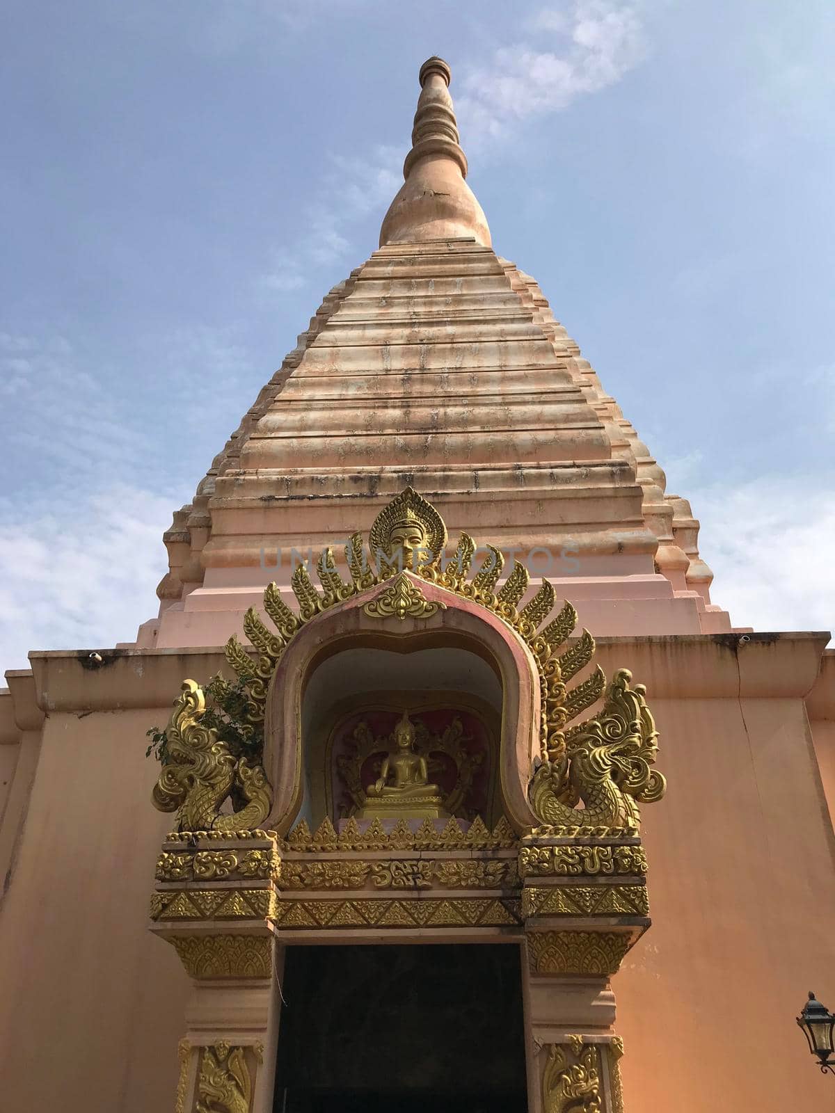 Buddhist temple in Phanom Sawai Forest Park  by traveltelly