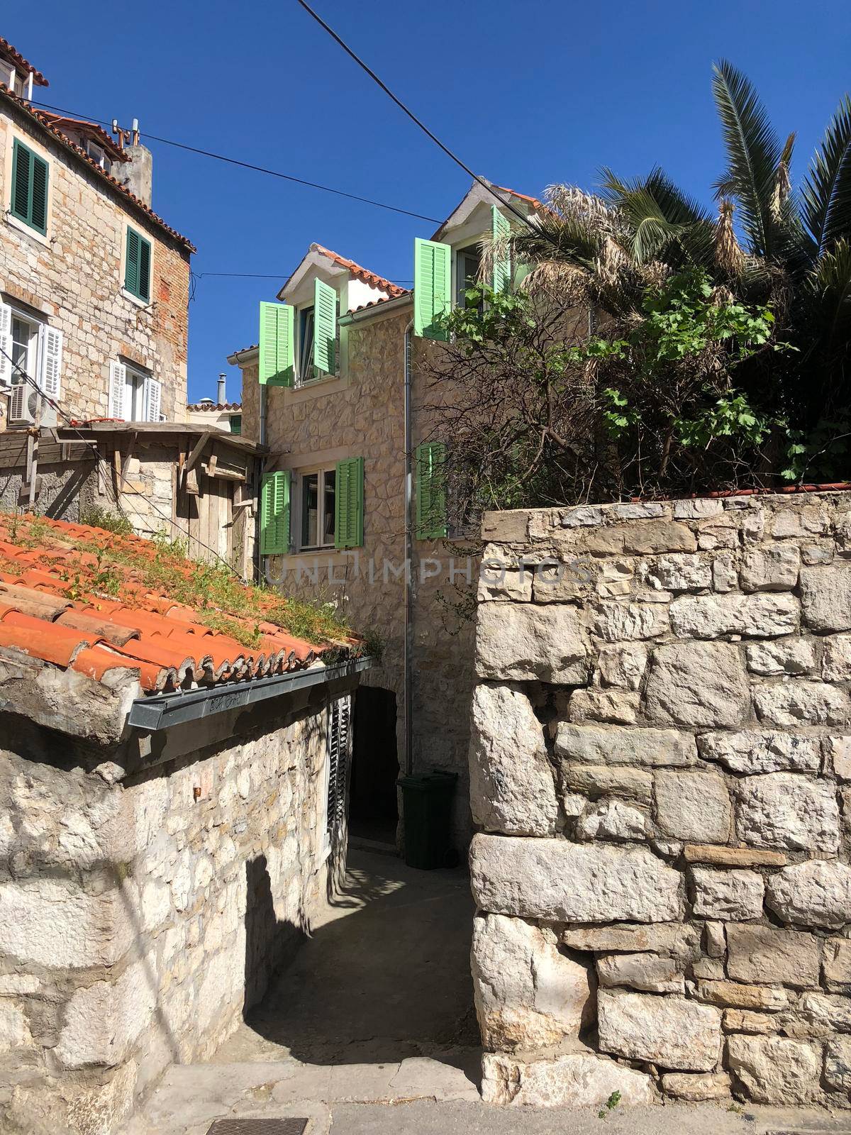 Old town of split in Croatia