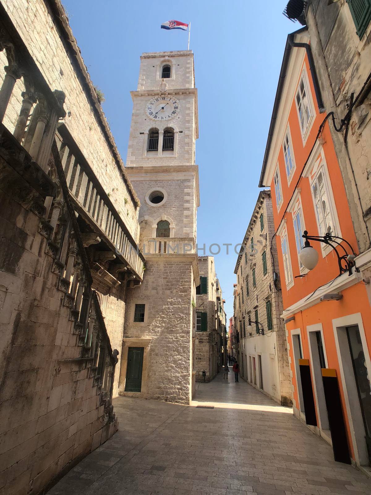 St. John's Church Bell tower in Sibenik by traveltelly