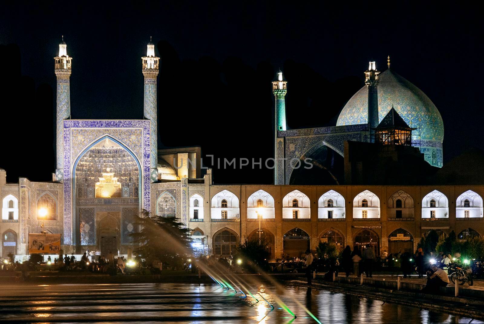 the shah mosque famous landmark in isfahan city iran by jackmalipan