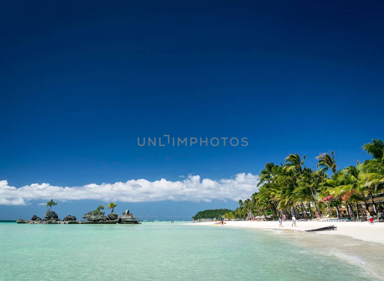 station 2 beach area of boracay tropical paradise island philippines by jackmalipan