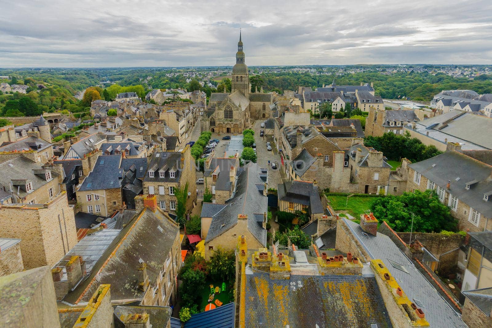 View of the old city of Dinan by RnDmS