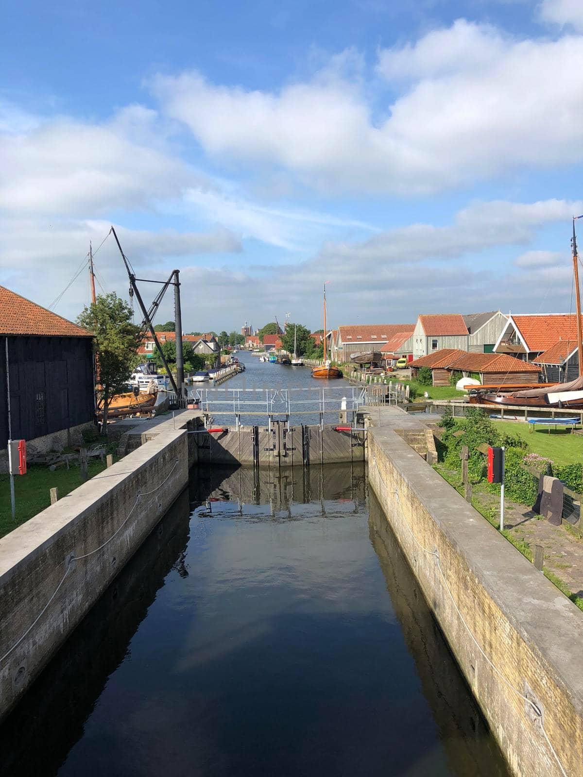 The Sealock of Workum in Friesland The Netherlands