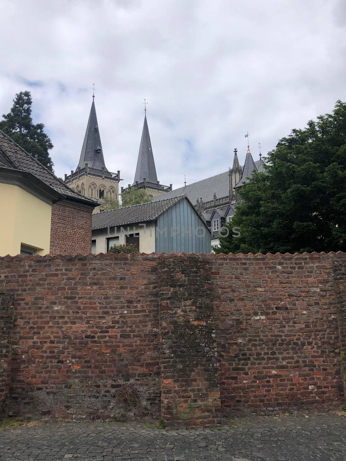 Architecture in the city Xanten, Germany