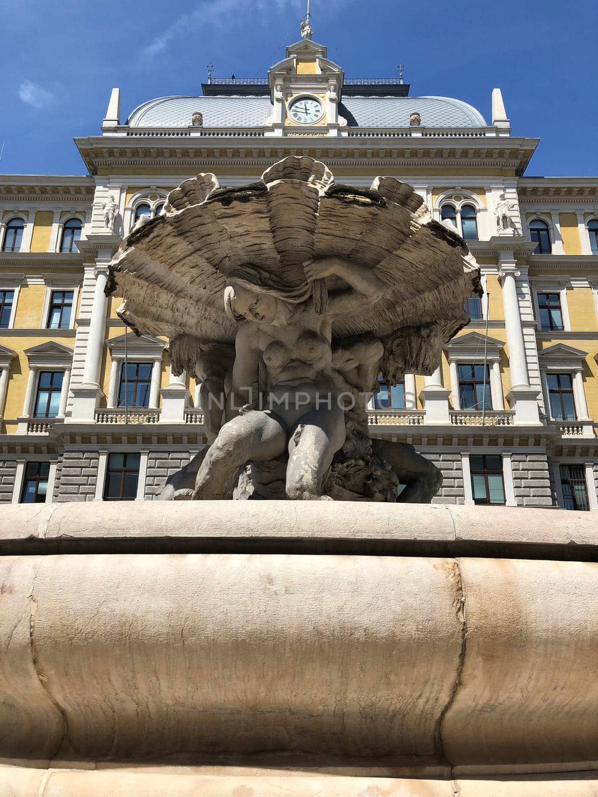 Fountain dei Tritoni in Trieste Italy