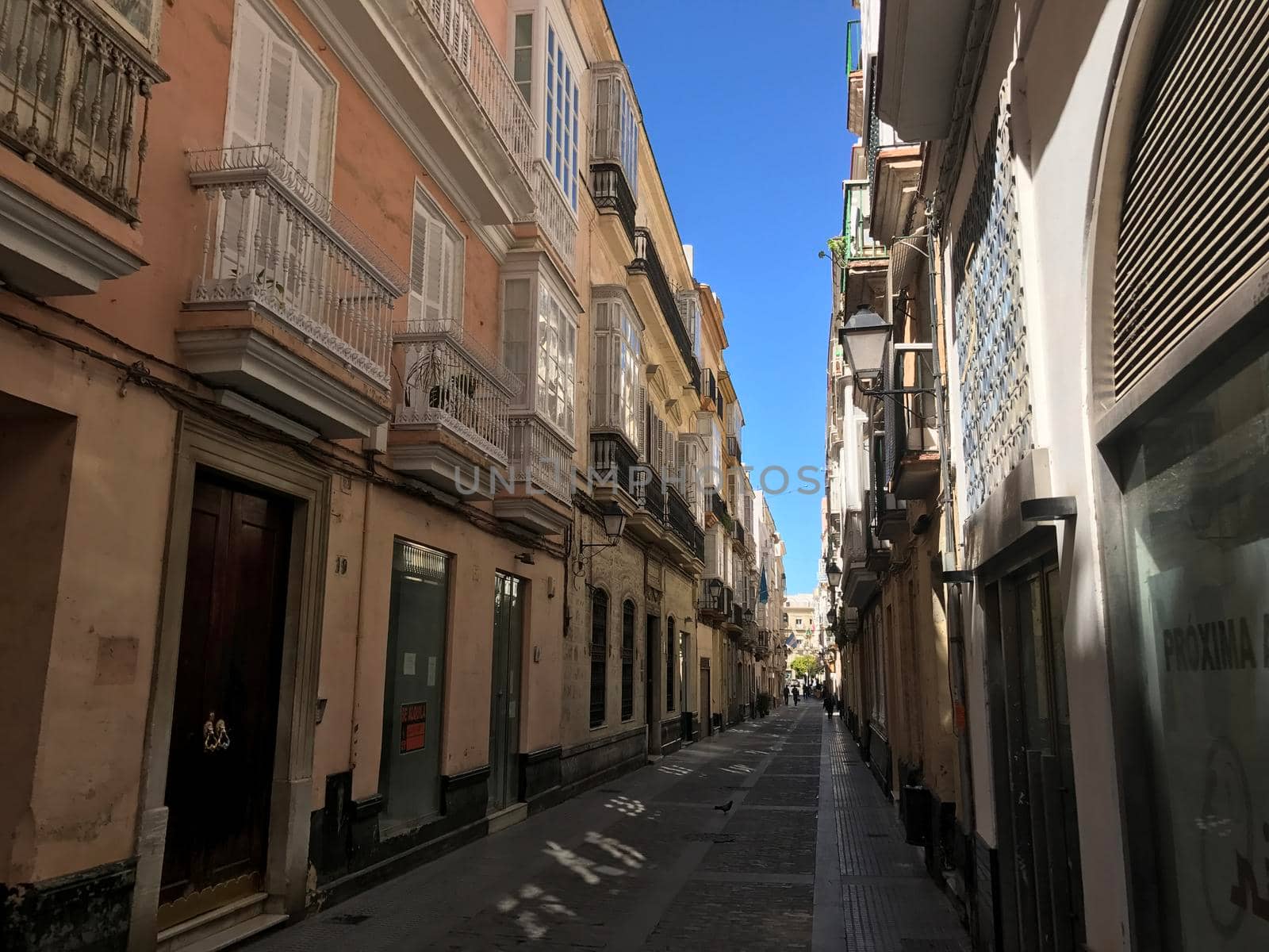 Architecture in the streets of Cadiz Spain