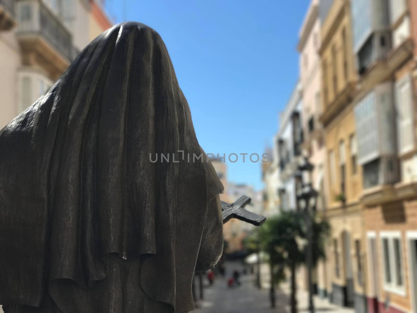 Santa Angela de La Cruz statue in Cadiz Spain