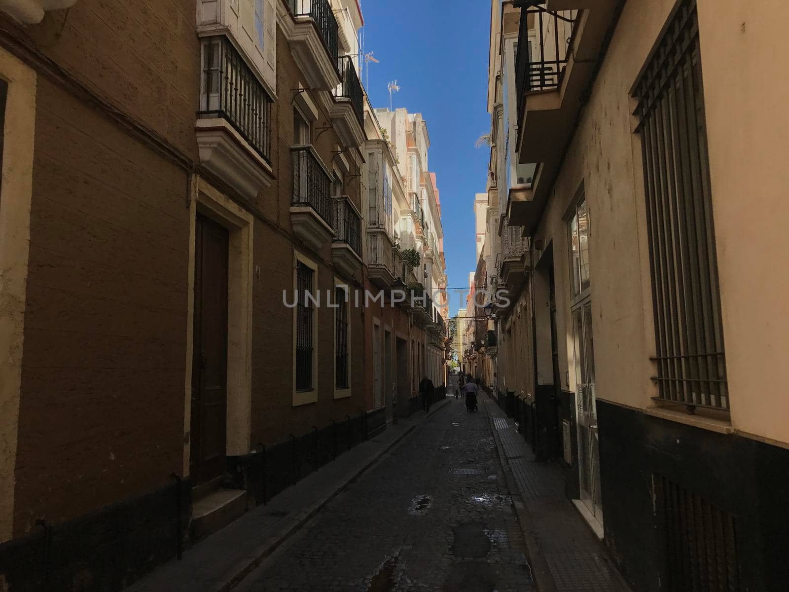 Architecture in the streets of Cadiz Spain