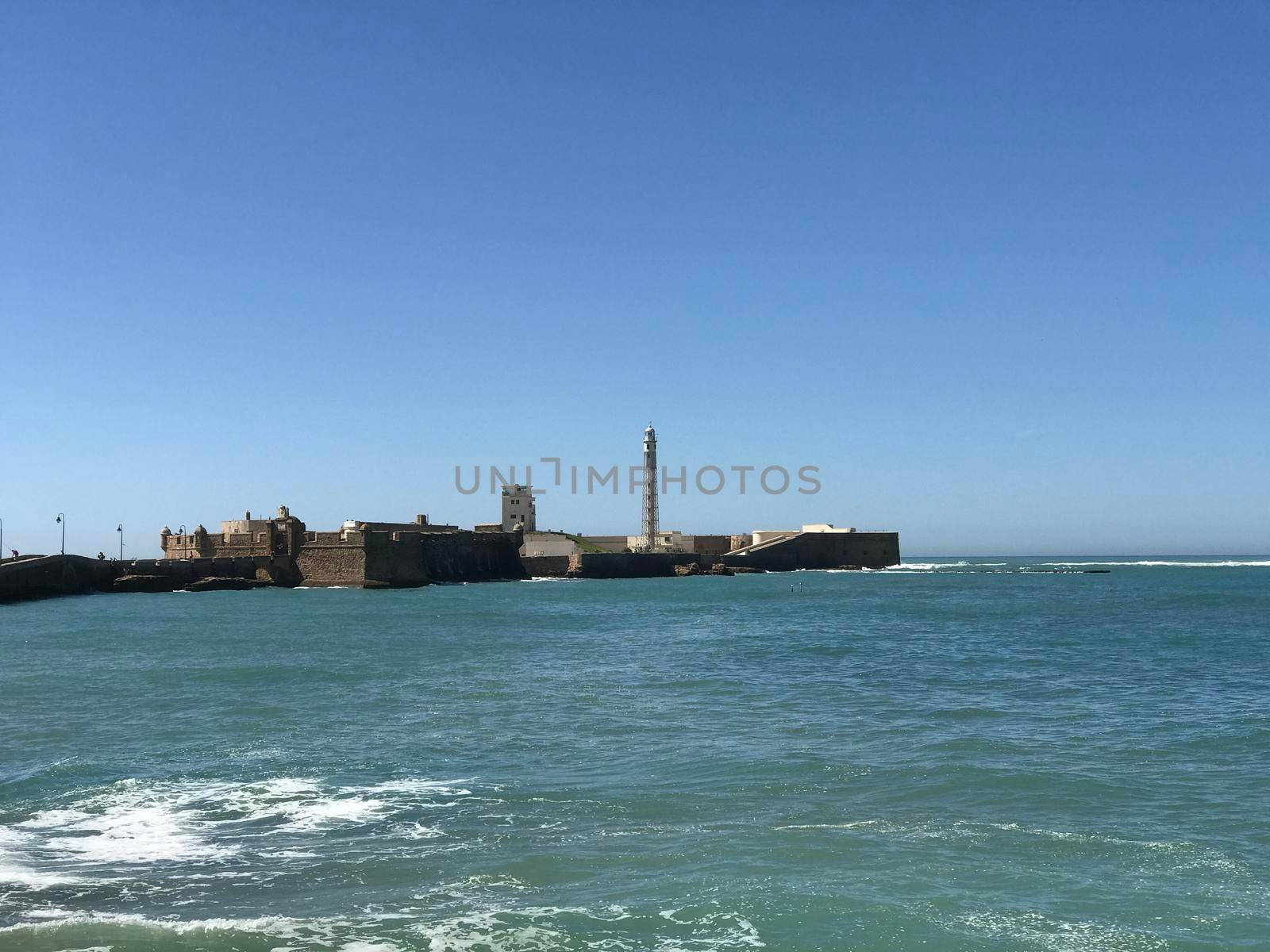 Castle of San Sebastian in Cadiz Spain