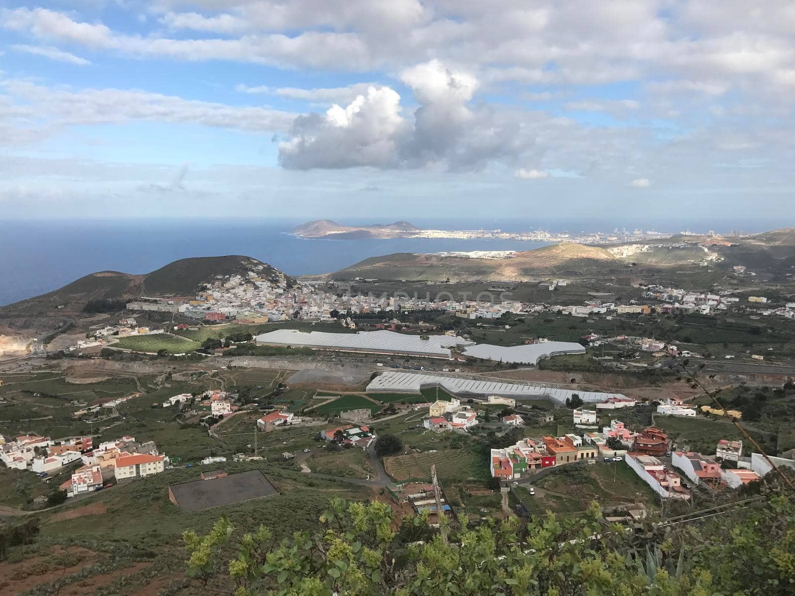 View from mount Arucas in Gran Canaria