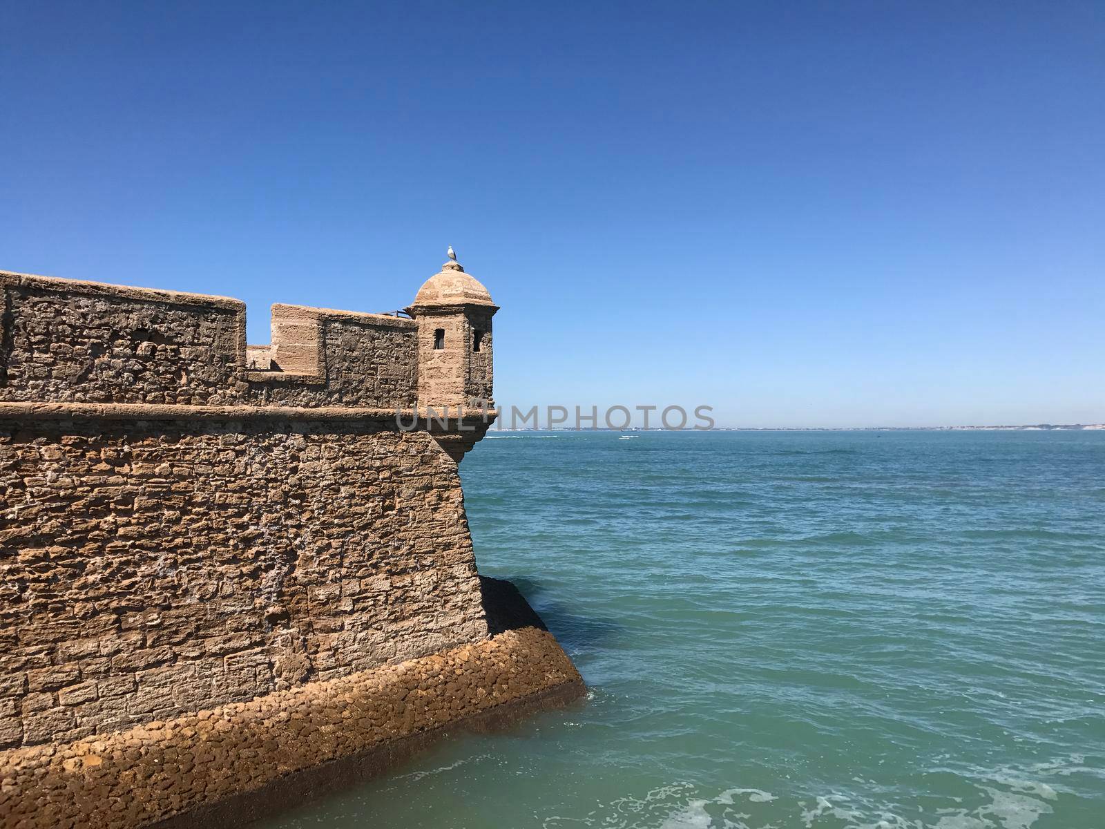 Castle of San Sebastian in Cadiz Spain