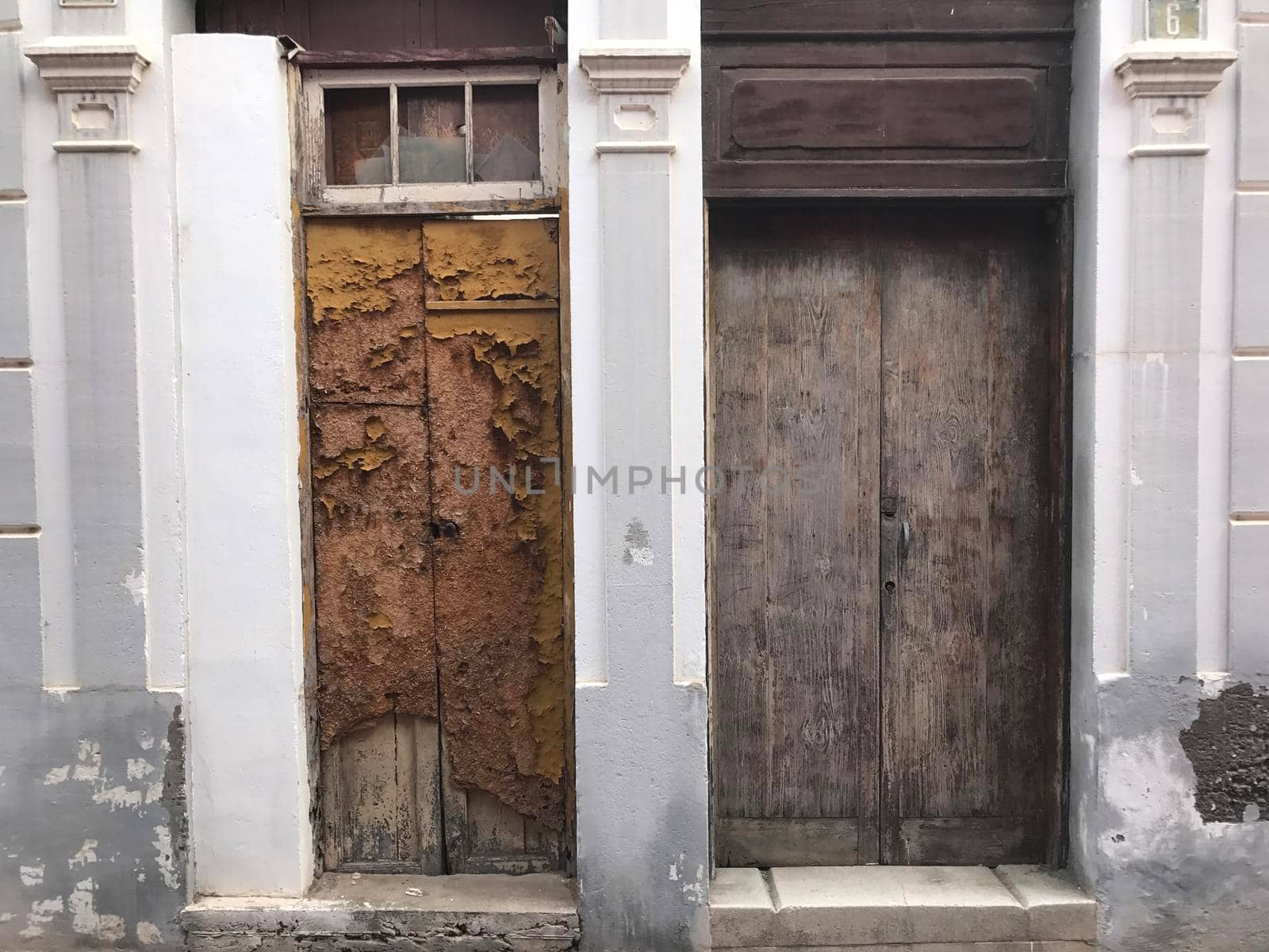 Old doors in the streets of Arucas Gran Canaria