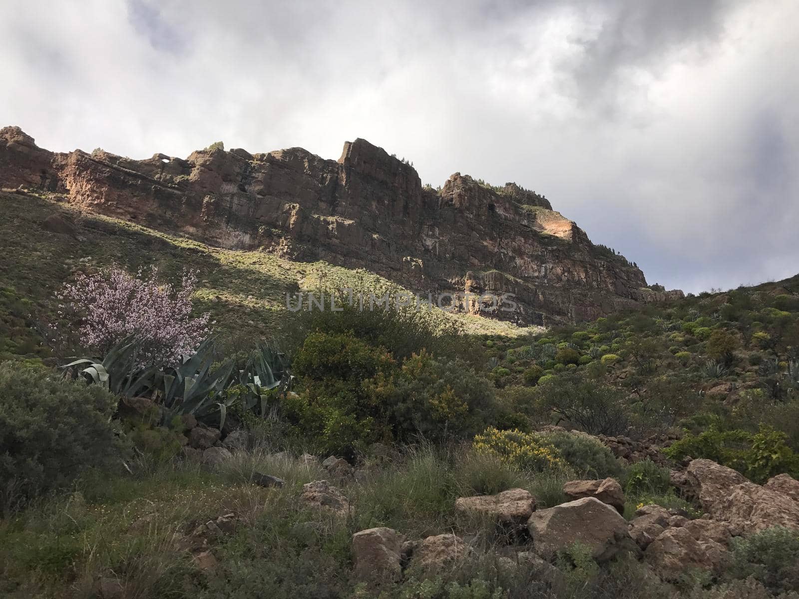 Mountain range at Riscos de Tirajana in Gran Canaria