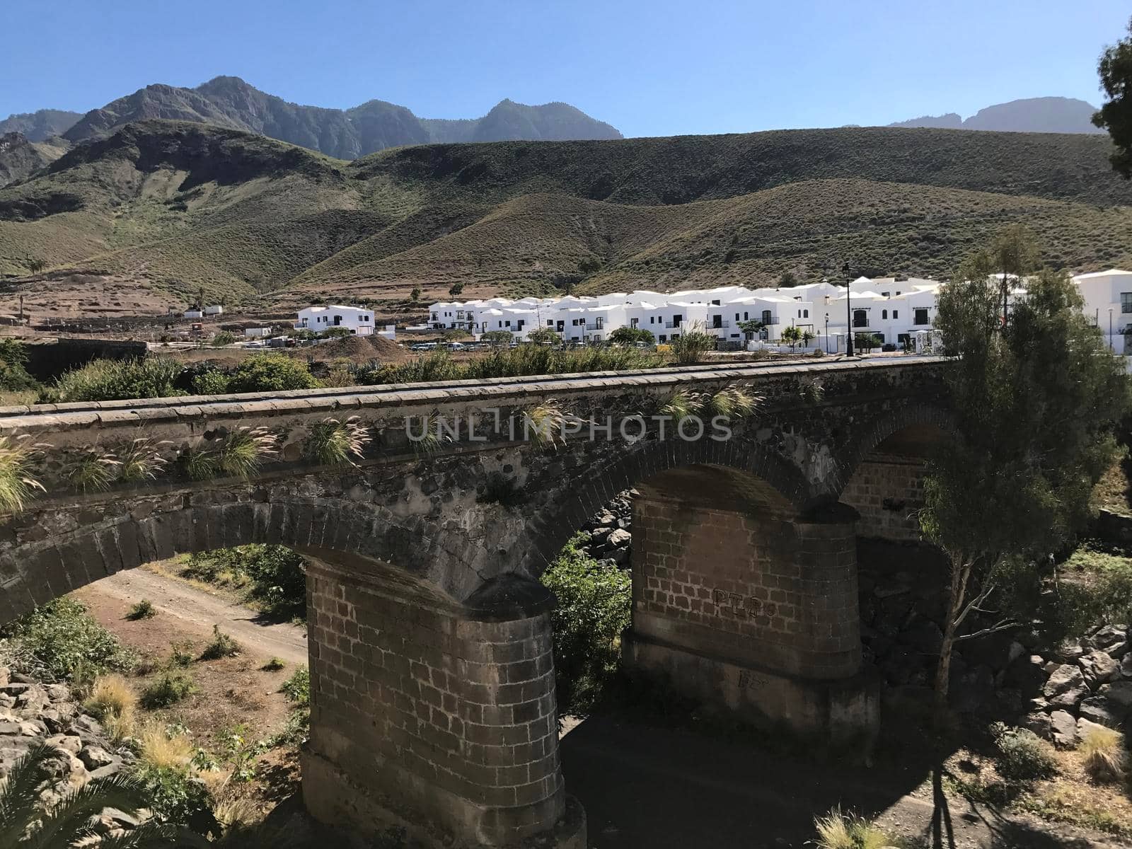 Old bridge in Agaete Gran Canaria Canary Islands Spain

