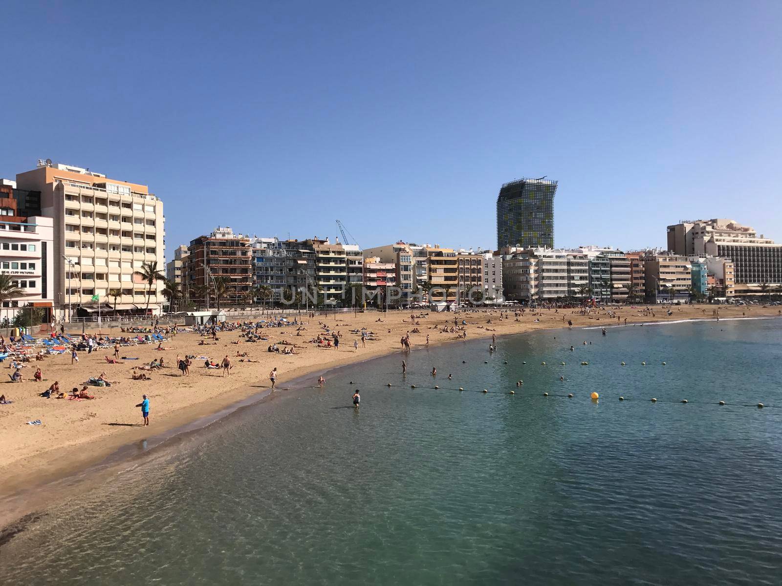 Playa de Las Canteras in Las Palmas Gran Canaria