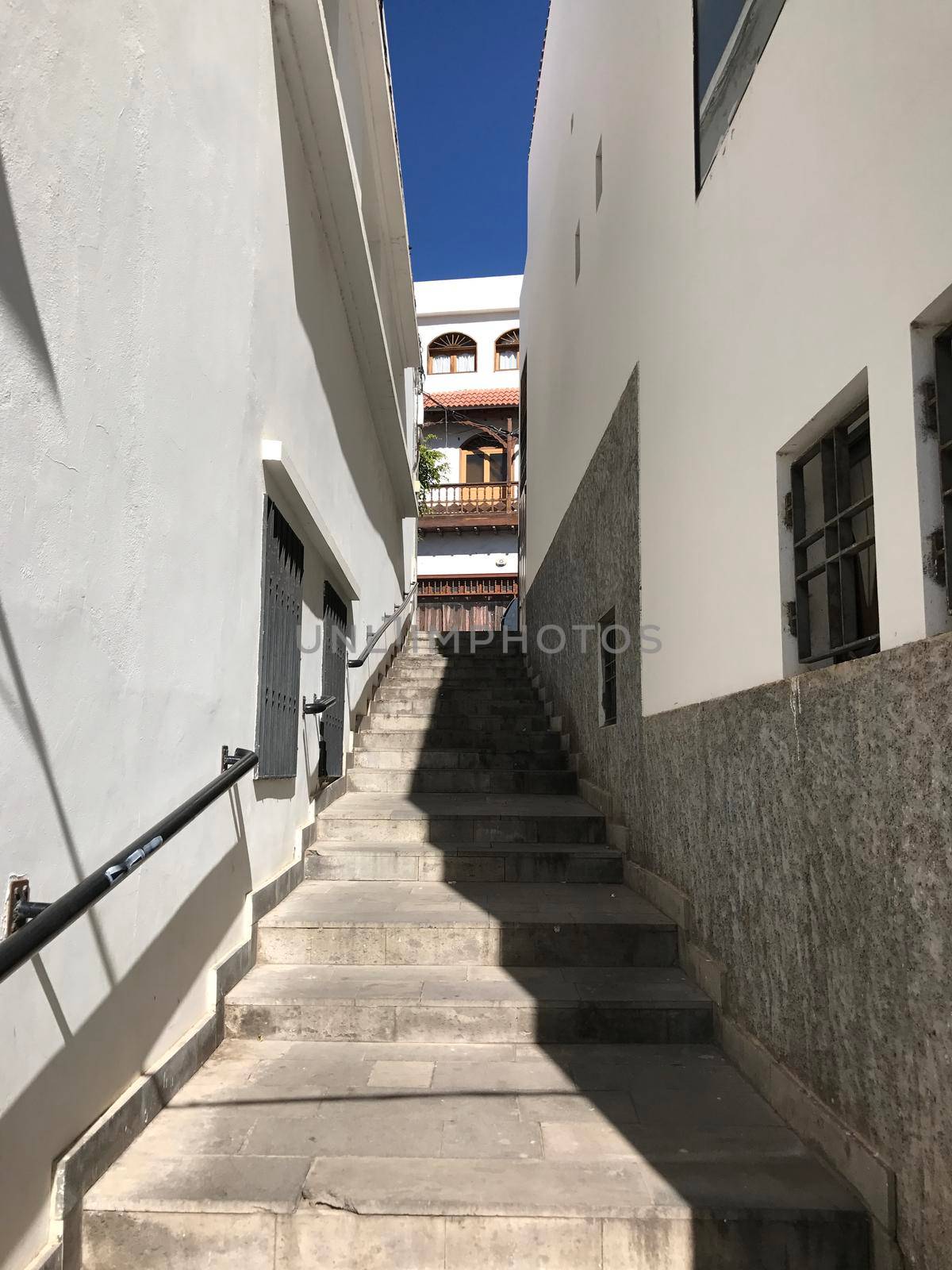 Stairs in the village Agaete by traveltelly