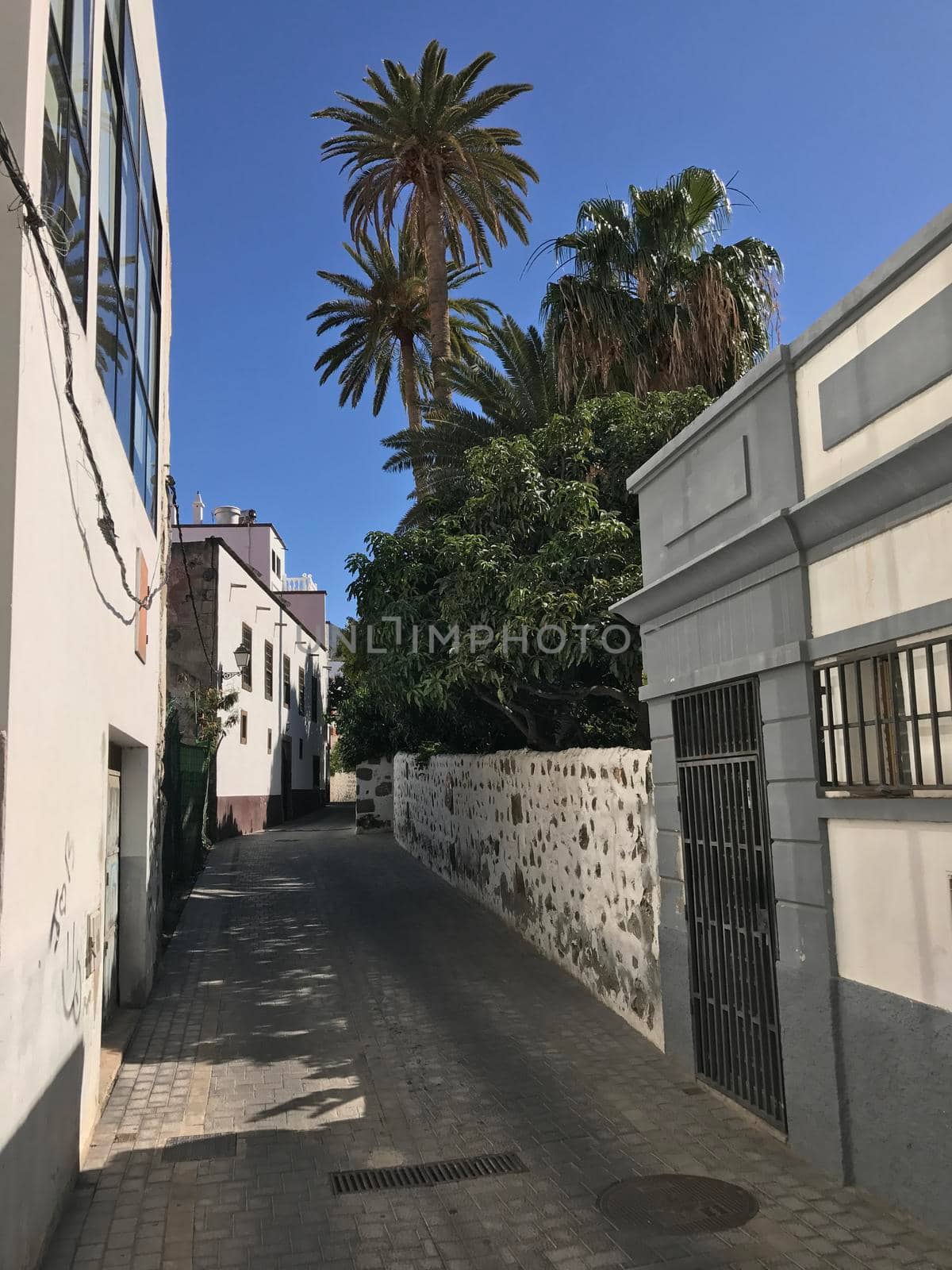 Street in Agaete by traveltelly