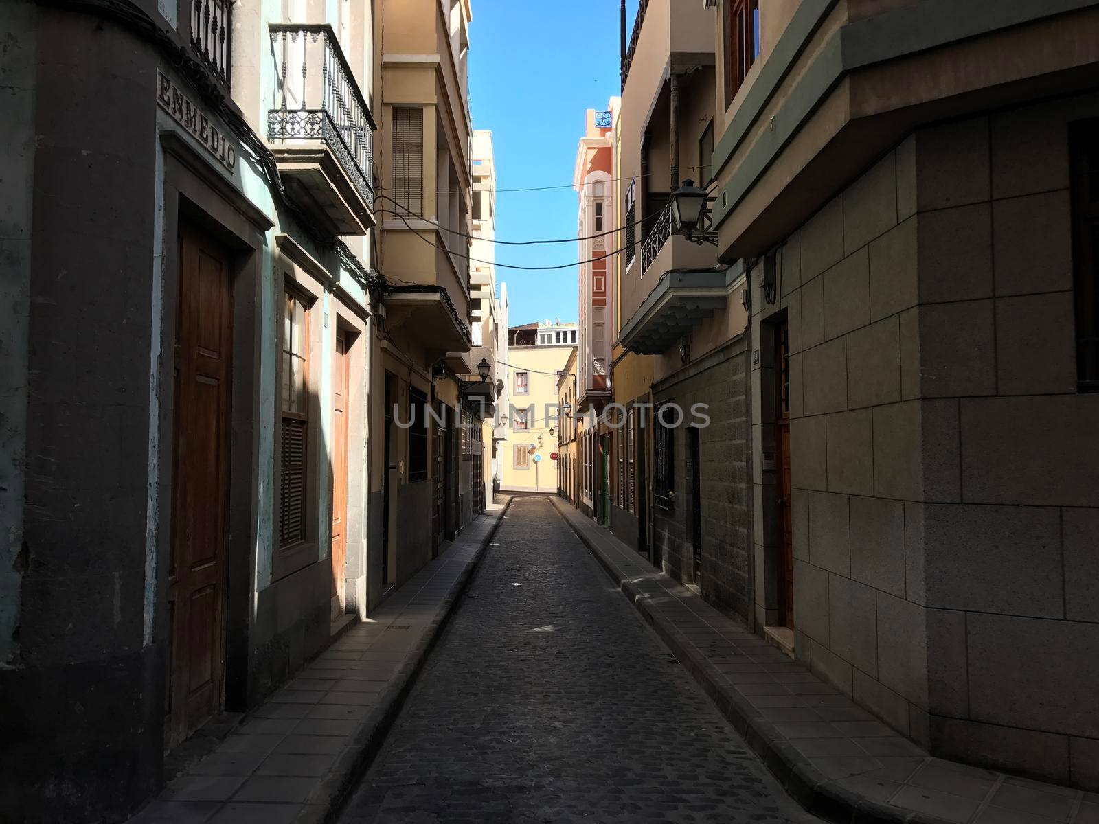 Street in the old town of Las Palmas  by traveltelly