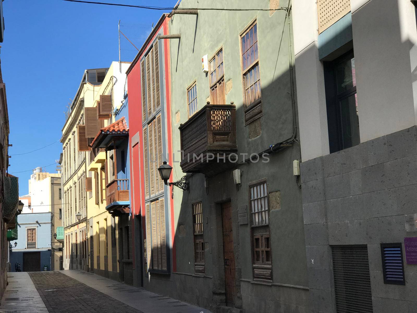 Street in the old town of Las Palmas by traveltelly