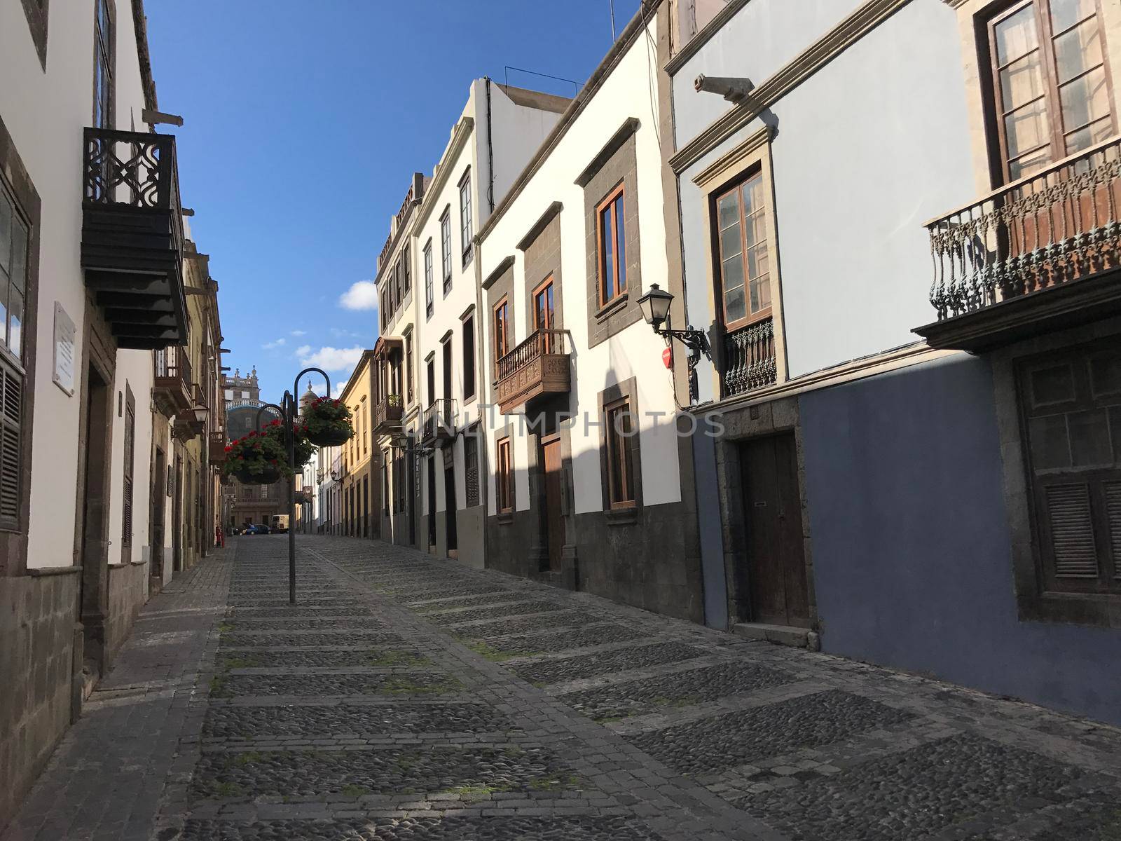 Street in the old town of Las Palmas  by traveltelly