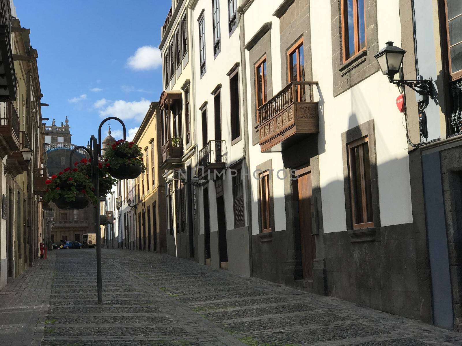 Street in the old town of Las Palmas  by traveltelly