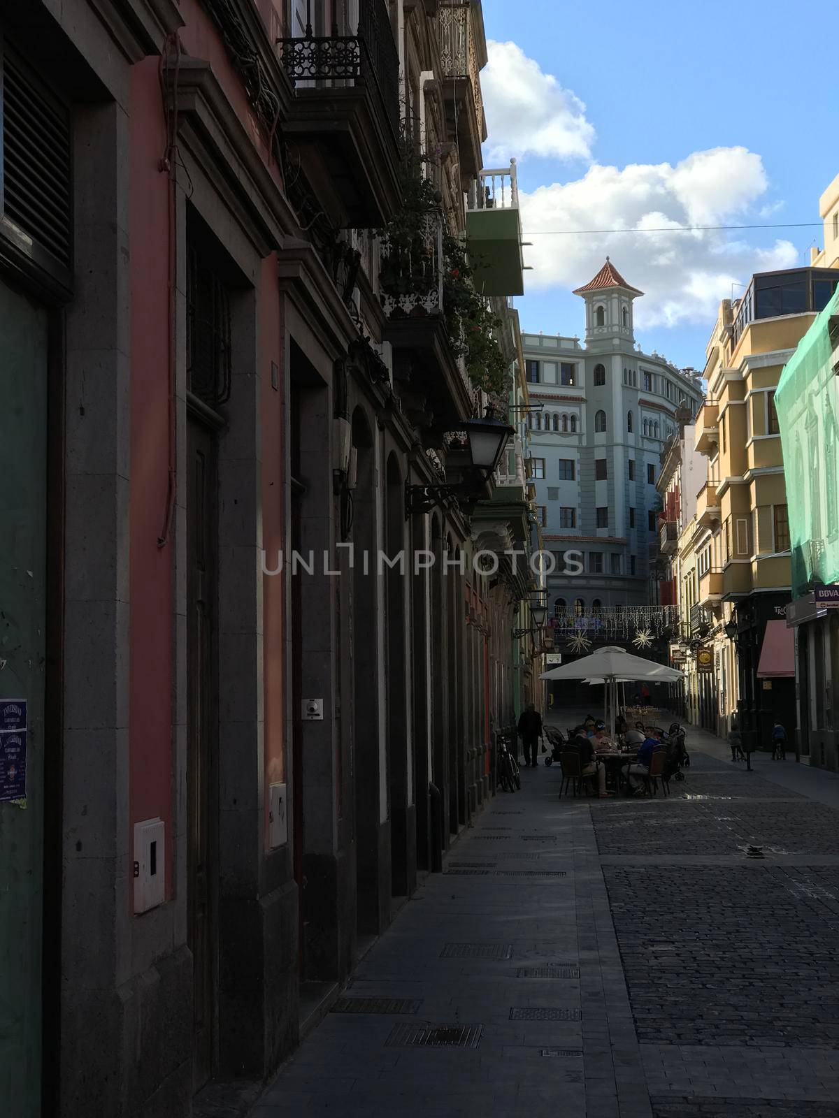 Street in the old town of Las Palmas by traveltelly