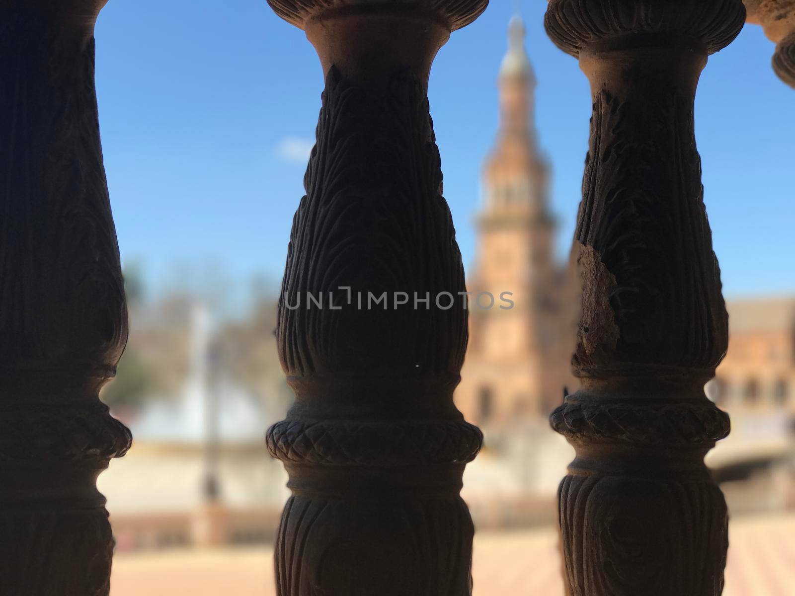 Pillars at Plaza de Espana  by traveltelly