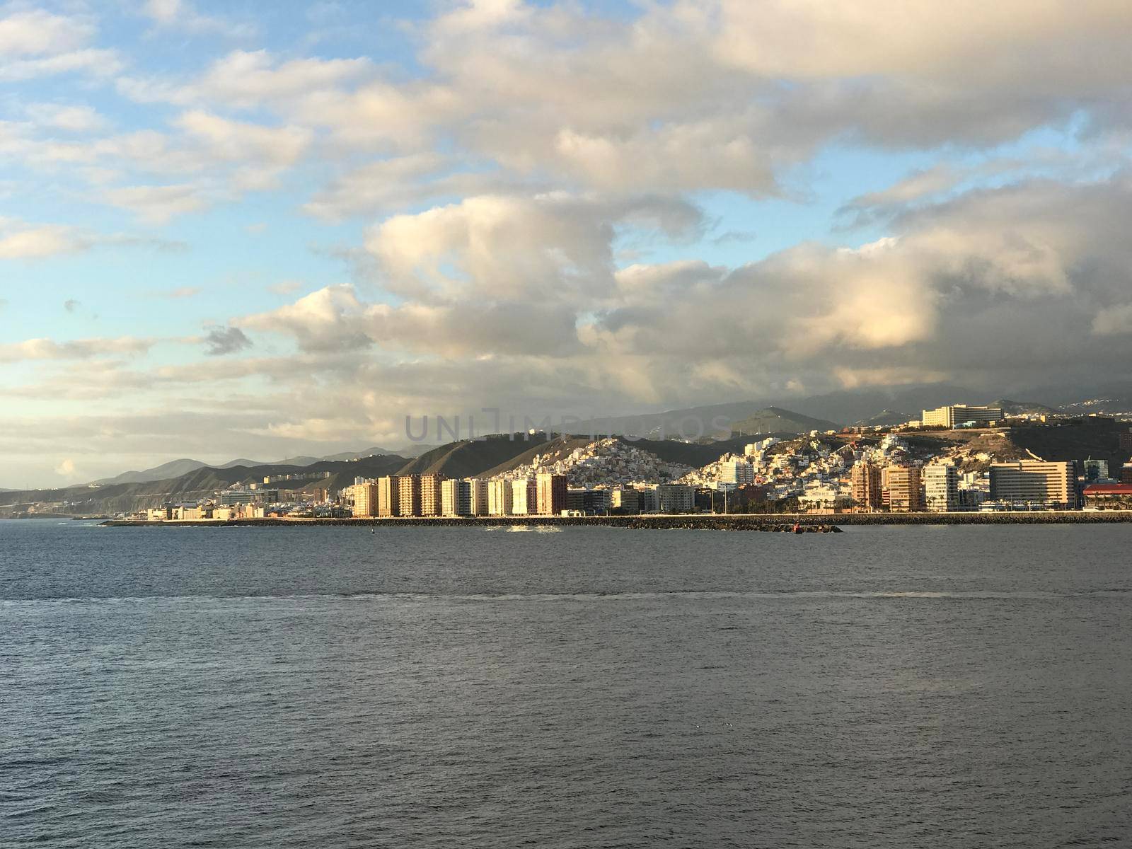 Skyline from Las Palmas Gran Canaria Canary islands