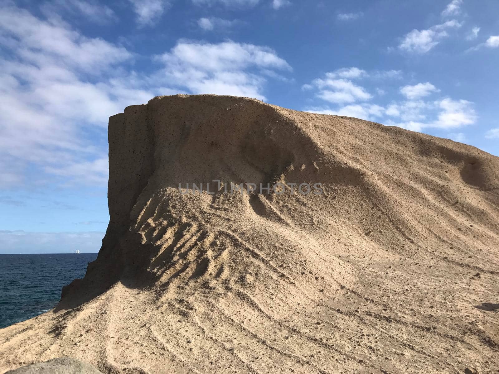 Big rock at the coast of San Miguel de Tajao in Tenerife