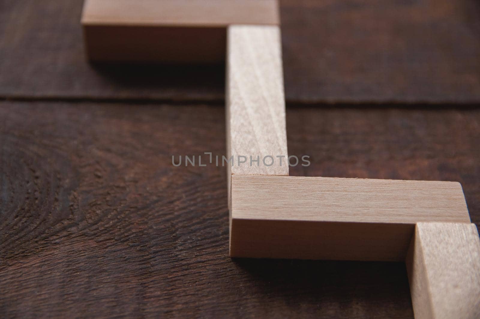 background wooden brown there are laid out wooden rectangles by ozornina