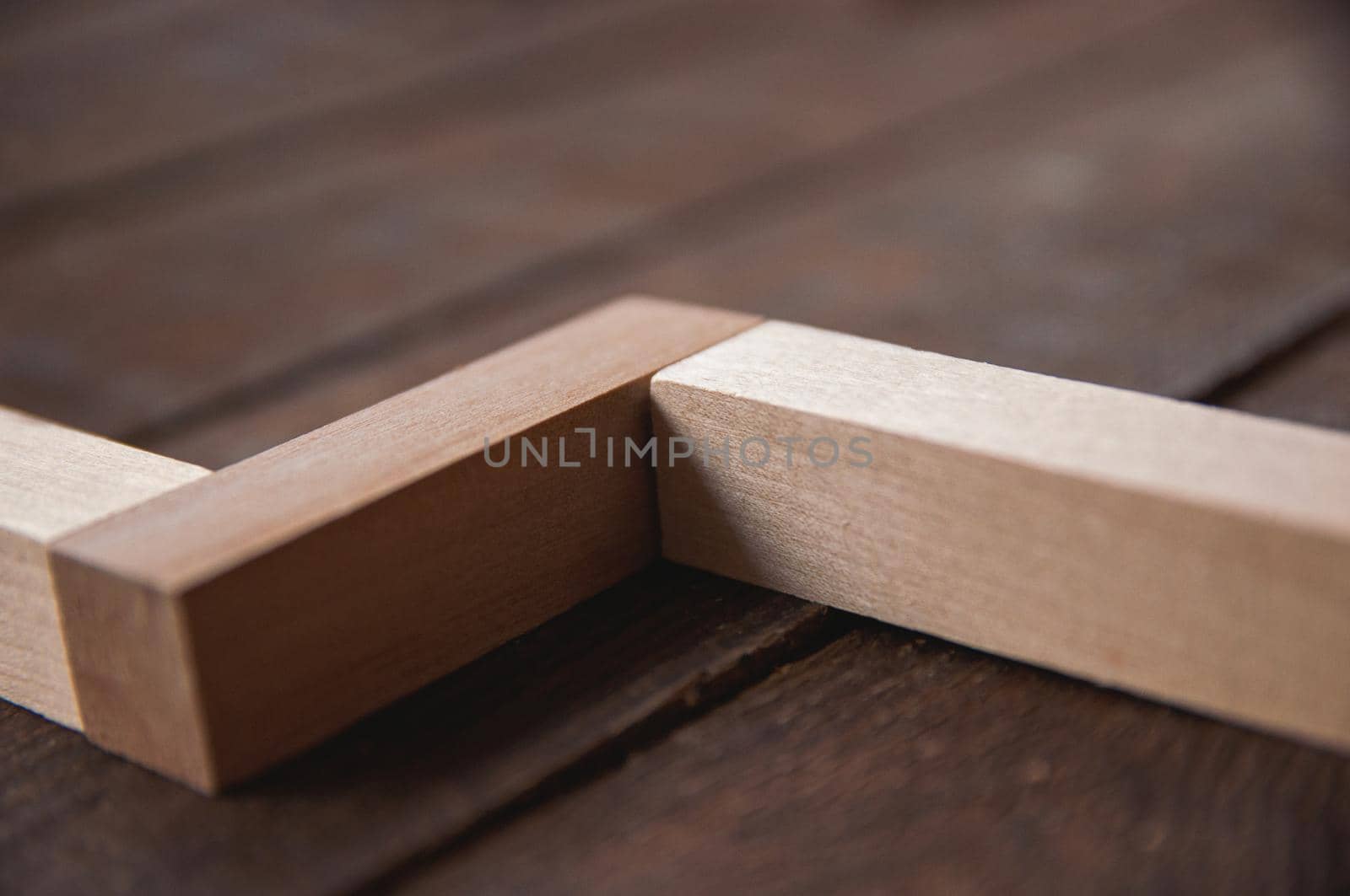 background wooden brown there are laid out wooden rectangles by ozornina