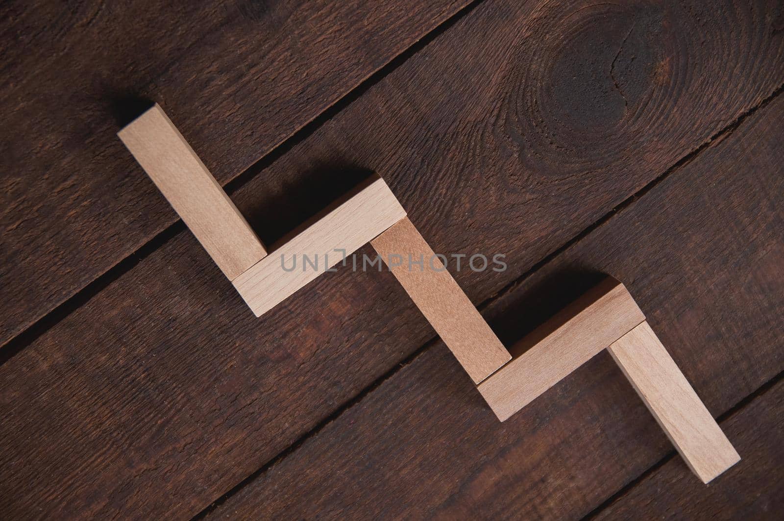 background wooden brown there are laid out wooden rectangles by ozornina