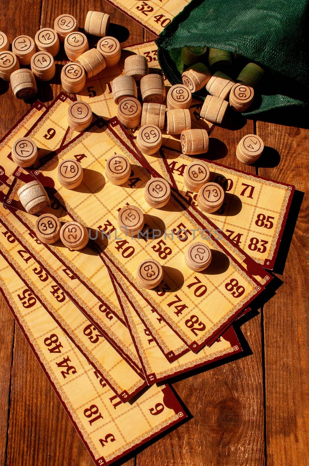 homemade family vintage bingo game by ozornina