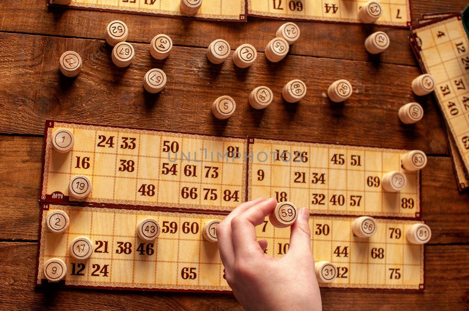 homemade family vintage bingo game by ozornina