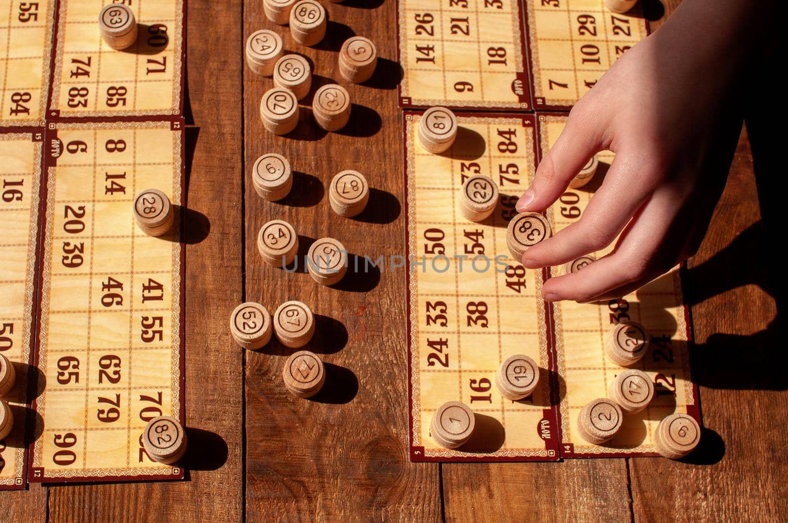 homemade family vintage bingo game by ozornina