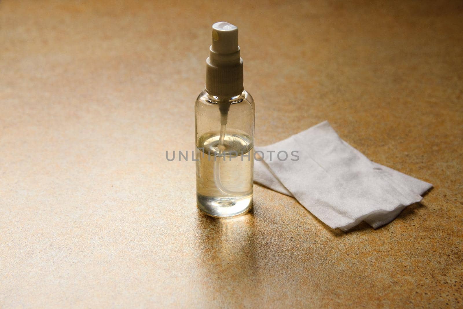 hand spray antiseptic for disinfection of hands from viruses and bacteria