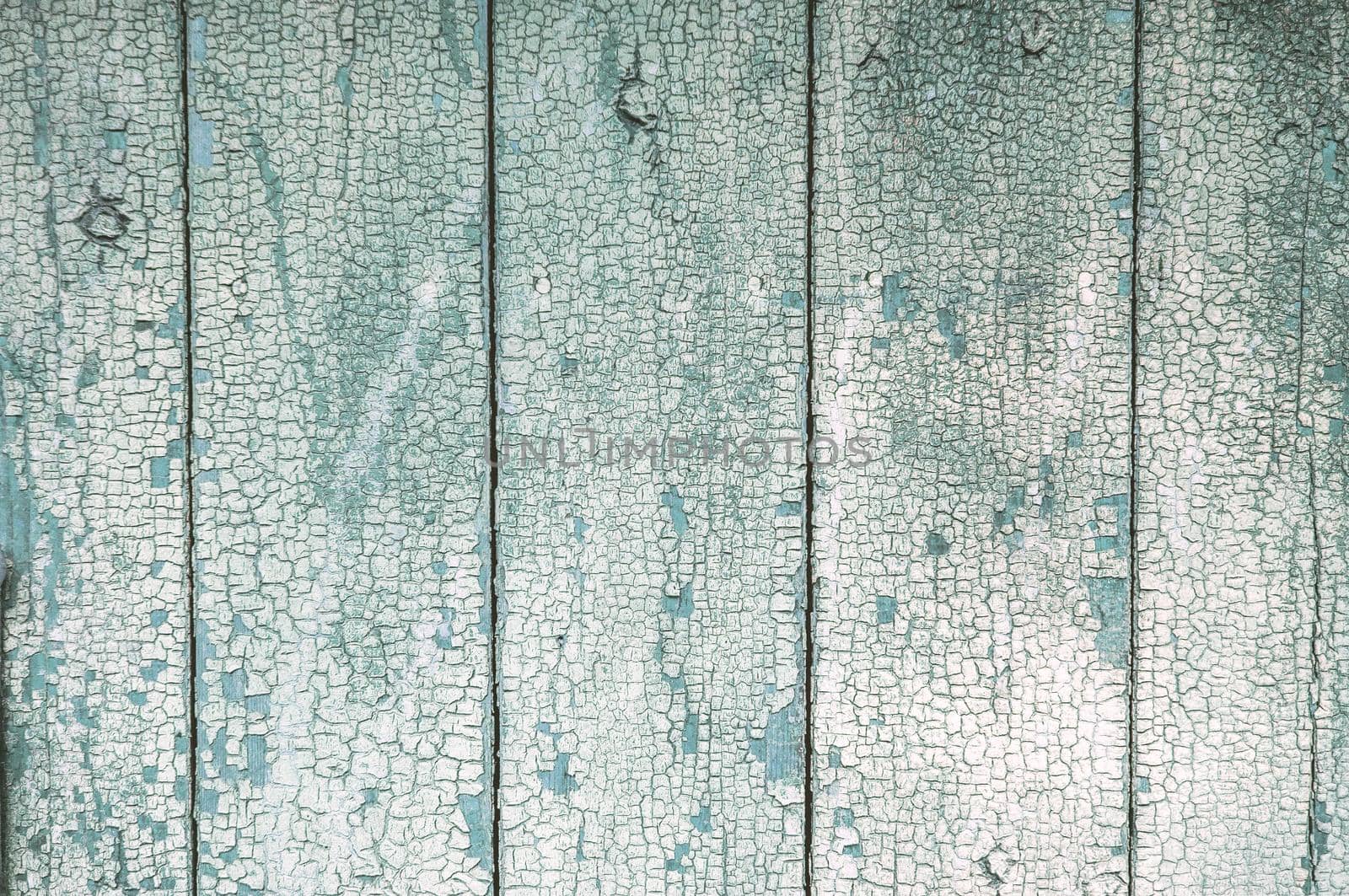 natural old blue wood background